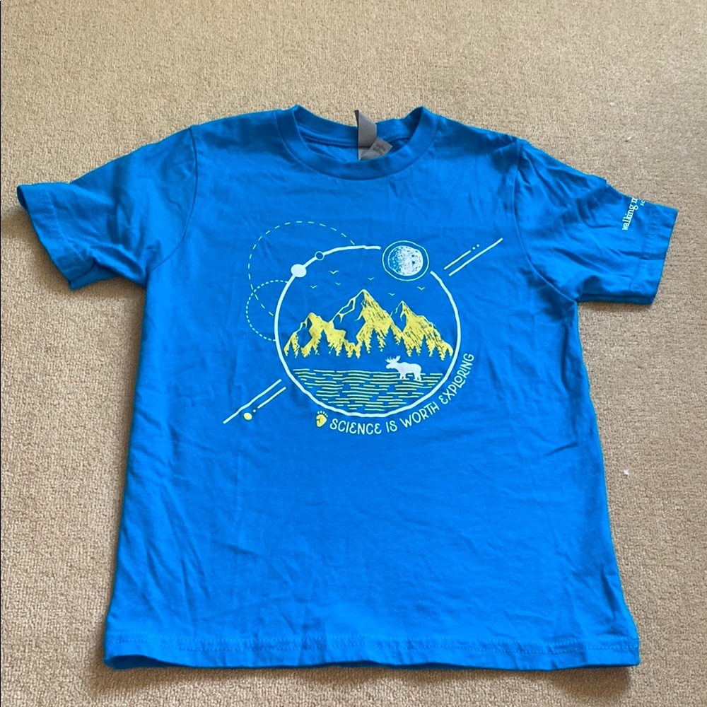 Blue Kids Science Graphic T-Shirt
